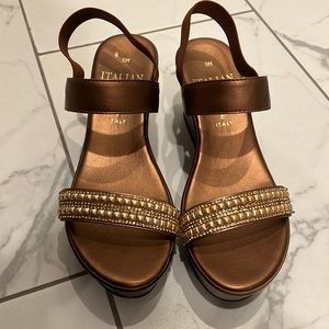 Bronze wedges size 9